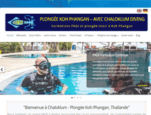 Tablet Screenshot of plongeekohphangan.com